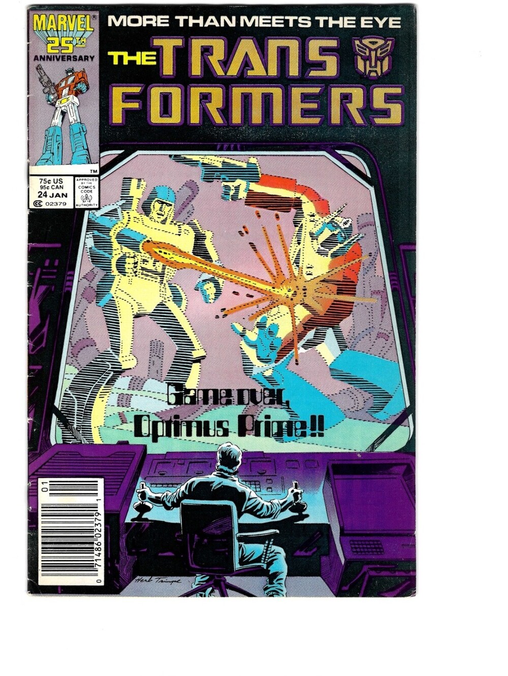 Transformers #24 Vol. 1 1987 Marvel Comics 1st App Newsstand - VG